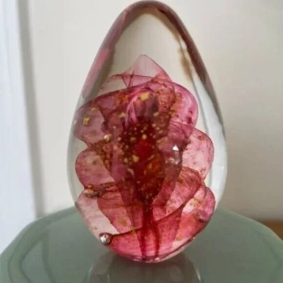 Vintage fire & water art glass eggs - Picture 5 of 11
